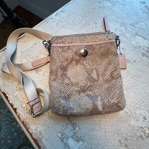 Coach Snakeskin Crossbody Bag